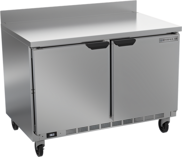 Product image #1 for Beverage Air WTR48AHC 48-Inch Two-Section Solid Door Worktop Refrigerator