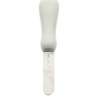 Thumbnail image #1 for Mercer Culinary M33053A Wide Clam Knife, 3-Inch High-Carbon Japanese Steel Blade, White Textured Polypropylene Handle Case of 12