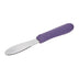 Thumbnail image #1 for Winco TWP-31P 3-5/8 x 1-1/4 Inch Stainless Steel Sandwich Spreader with Purple Polypropylene Handle