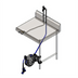 Thumbnail image #1 for T&S Brass Table-Mount Open Stainless Steel Retractable Hose Reel Assembly with 35' Hose, Concealed Mixing Faucet and Rear Trigger Water Gun