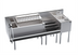 Thumbnail image #1 for Krowne Royal Series 74-Inch Stainless Steel Underbar Workstation with Ice Bin, Speedrail, Soda Gun Holder, and Hand Sink
