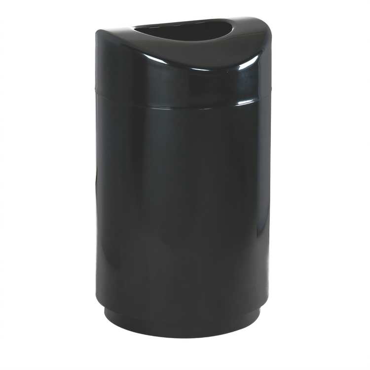 Product image #1 for Rubbermaid Commercial Products Eclipse 30 Gallon Indoor Open-Top Trash Container, Black Stainless Steel