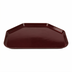 Thumbnail image #2 for Cambro Camtray 14 x 18 Inch Trapezoid Fiberglass Cafeteria Tray, Burgundy Wine