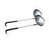 Thumbnail image #1 for Vollrath 8 oz Oval Stainless Steel Ladle with Black Kool-Touch Handle
