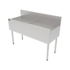 Thumbnail image #1 for Perlick Corporation Top Shelf TS48DB 48-Inch Freestanding Stainless Steel Underbar Drainboard with 6-Inch Backsplash