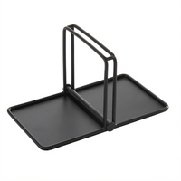 American Metalcraft Black Weighted Napkin Holder, 9-Inch Long