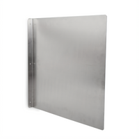 John Boos Wall-Mount Side Splash for Hand Sinks, 24 x 24 Inches, 18/300 Stainless Steel