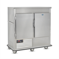 FWE URS-14 2-Section Mobile Refrigerated Cabinet, 14 Full-Size Sheet Pan Capacity