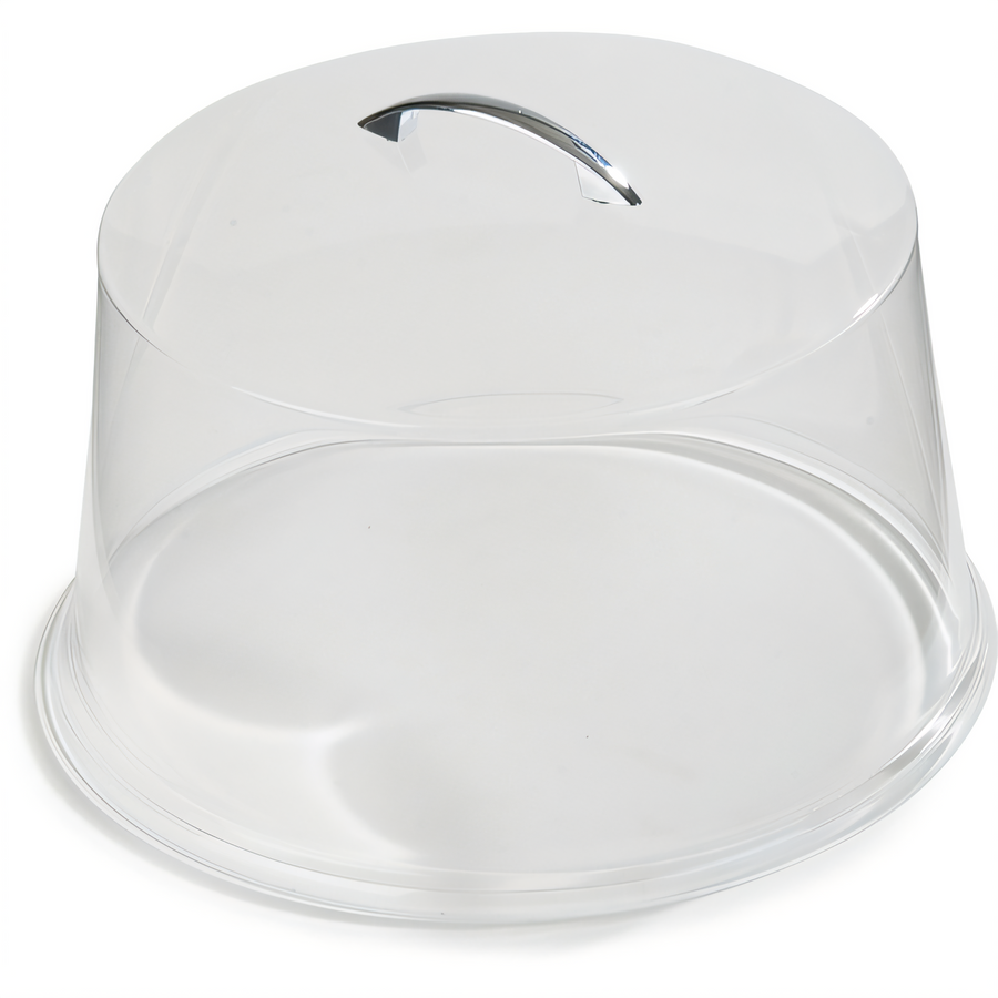 Product image #1 for Carlisle Clear SAN Cake Cover with Chrome Handle, 11-5/8 Inch Diameter x 6-1/2 Inch High