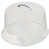 Thumbnail image #1 for Carlisle Clear SAN Cake Cover with Chrome Handle, 11-5/8 Inch Diameter x 6-1/2 Inch High