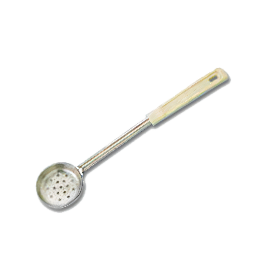 Product image #1 for American Metalcraft 3 oz Perforated Portion Control Serving Spoon with Beige Bakelite Handle