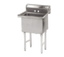 Thumbnail image #1 for Advance Tabco Special Value Series Floor Model 1-Compartment Fabricated Sink with Legs, No Drainboards, 18 x 18 x 14 Bowl