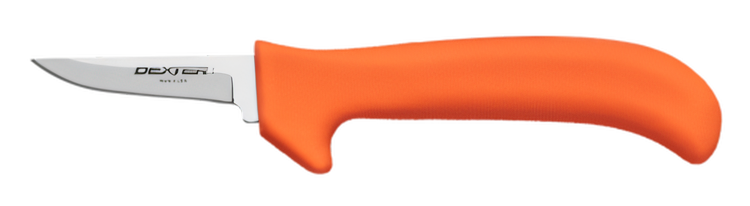 Product image #2 for Dexter Russell Sani-Safe 2-1/2-Inch Hollow-Ground Poultry/Trimming Knife with Orange Non-Slip Handle