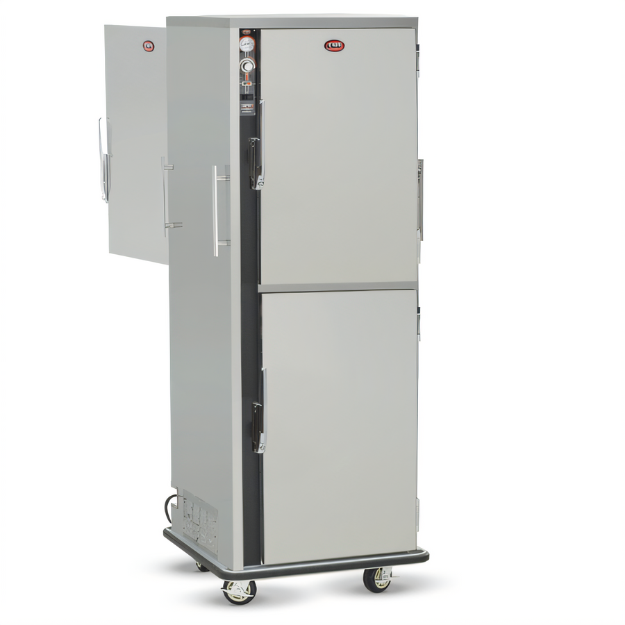 Product image #1 for FWE UHS-12P Mobile Pass-Thru Humidified Heated Holding Transport Cabinet with 12 Universal Tray Slides