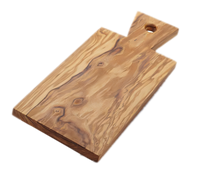 American Metalcraft Olive Wood Rectangular Serving Board with Handle, 14-7/8-Inch Overall Length