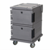 Thumbnail image #1 for Cambro Ultra Camcart® Double-Compartment Front-Loading Insulated Food Pan Carrier for Full-Size Pans, Granite Gray