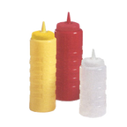 Thumbnail image #1 for Vollrath 4916-08 16 oz Yellow Polyethylene Squeeze Bottle, Wide Mouth, Yellow Cap, Single Tip Case of 12