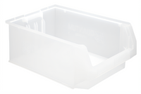 Quantum Magnum Clear Open-Hopper Stackable Bin, 19-3/4 x 12-3/8 x 7-7/8 Inches, 150 lb. Stack Capacity