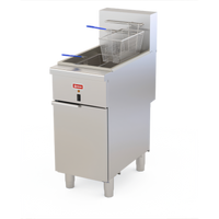 Omcan Floor Model Electric Open Pot Fryer, 50 lb Oil Capacity, 208V/60Hz/3-Phase