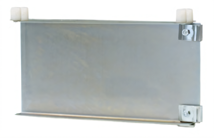 Product image #1 for Eagle Group 14-Inch Stainless Steel Double Knob Foot Bracket for Cantilevered Shelving Systems
