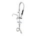 Thumbnail image #1 for EasyInstall Single-Hole Deck-Mount Pre-Rinse Faucet with 24-Inch Hose, 8-Inch Swing Spout, and 1.15 GPM Spray Valve