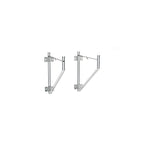 Thumbnail image #1 for Metro Erecta 12WB1C Wall-Mount Shelf Support Bracket Set, 12 in Deep x 10-3/4 in High, Chrome-Plated, 1-Shelf Capacity