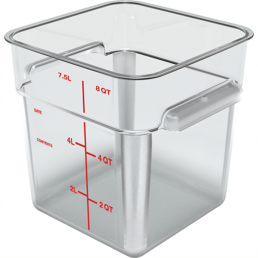 Product image #1 for CFS Brands 11953AF07 Squares Commercial Food Storage Containers Case of 6