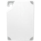 Thumbnail image #1 for CFS Brands Saf-T-Grip CBG6938WH White Co-Polymer Bar Cutting Board, 6 x 9 x 3/8 in., Anti-Slip Grip Corners Case of 6