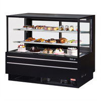 Turbo Air 60-1/2 Inch Straight Front Refrigerated Bakery Display Case, Full Service, 19.4 Cu. Ft.