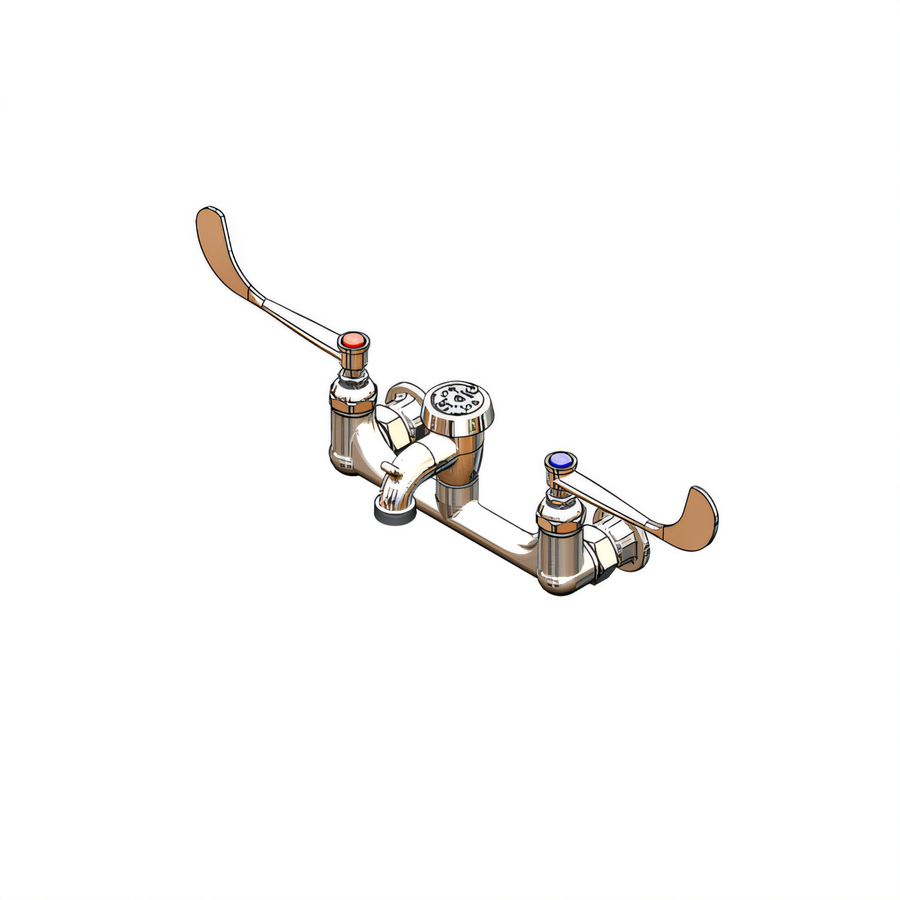 Product image #1 for T&S Brass B-0659 Wall-Mounted Service Sink/Mop Sink Faucet with Vacuum Breaker Nozzle