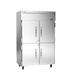 Thumbnail image #1 for Victory Elite™ V-Core™ 52-Inch Two-Section Reach-In Freezer with Four Half-Height Solid Doors, 45.2 Cu. Ft., Top-Mounted Self-Contained Refrigeration