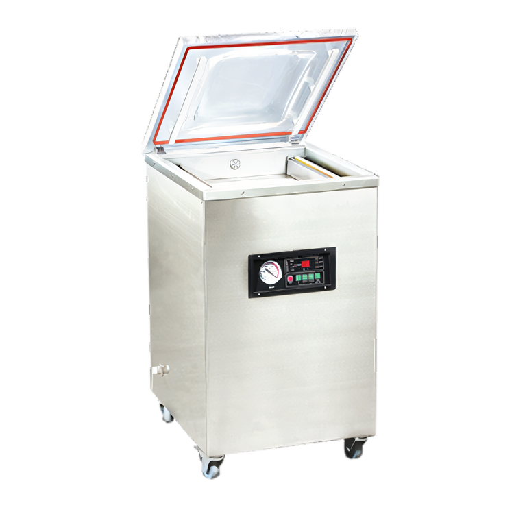 Product image #1 for Omcan VP-CN-1273 Heavy-Duty Single-Chamber Floor Model Vacuum Packaging Machine with 20.5-Inch Double Seal Bar