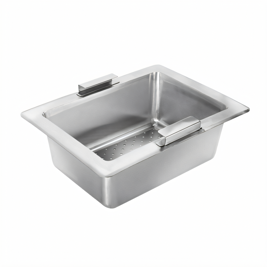Product image #1 for Krowne Perforated Stainless Steel Drain Basket for 10" x 14" x 10" Bar Sink Bowls