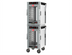 Thumbnail image #1 for Metro HotBlox Narrow Dual-Cavity Pass-Thru Insulated Holding Cabinet, 16-Pan, Analog, Clear Front & Rear Doors, Mobile