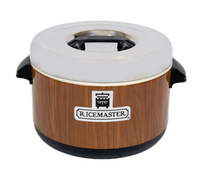 RiceMaster 12-Quart Sushi Rice Container with Wood Grain Exterior Finish