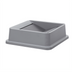 Thumbnail image #1 for Winco Gray Square Polystyrene Trash Can Lid for PTCS-35G 35-Gallon Can