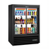 Thumbnail image #1 for True 2-Section Pass-Thru Narrow-Depth Glass Door Merchandiser Refrigerator with Sliding Doors, LED Lighting, and R290 Refrigerant