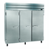 Thumbnail image #1 for Howard-McCray 78-Inch Three-Section Remote Reach-In Freezer with Solid Hinged Stainless Steel Doors
