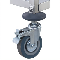 Winco SUC-CTB Shelf Casters & Leveling Feet