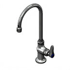 Thumbnail image #1 for T&S Brass B-0305-CR-TL Low-Lead Single Pantry Faucet, Deck-Mount Single-Hole, 5-3/4-Inch Swivel Gooseneck, Ceramic Cartridge