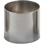 Thumbnail image #1 for JB Prince M592 1.75 Round Stainless Steel Mold Ring, 2 oz., 2" Diameter x 1-3/4"H