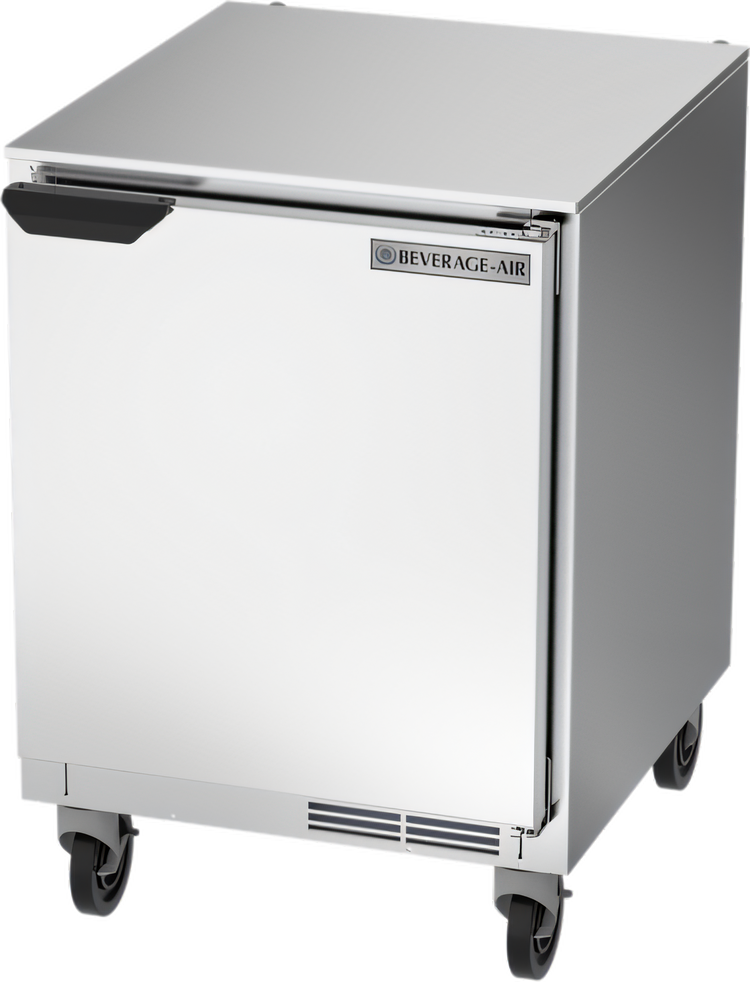 Product image #1 for Beverage-Air UCR24HC One-Section Undercounter Refrigerator, 24-Inch Wide, Solid Door, Shallow Depth