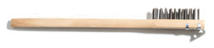 Product image #1 for Carlisle 20-Inch Wood-Handle Scratch Brush and Scraper with Carbon Steel Bristles