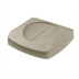 Thumbnail image #1 for Rubbermaid Untouchable Beige Swing-In-Top Trash Can Lid for 23-Gallon Containers, 16-Inch Square