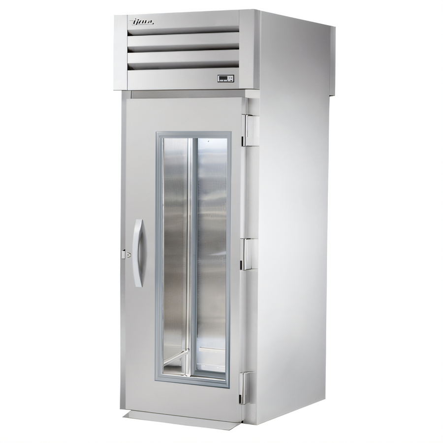 Product image #1 for True SPEC SERIES One-Section Roll-Thru Refrigerator with Glass Front and Stainless Rear Swing Door