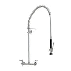 Thumbnail image #1 for Fisher 53430 Stainless Steel Adjustable Wall-Mount Spring Pre-Rinse Unit, 8-Inch Centers, 21-Inch Riser, 36-Inch Hose