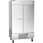 Thumbnail image #1 for Beverage Air Vista® Series RB44HC-1S 44 Cu. Ft. Two-Section Bottom-Mount Reach-In Refrigerator, Solid Stainless Steel Doors