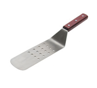 14-Inch Perforated Flexible Turner with Wood Handle and Stainless Steel Blade