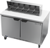 Thumbnail image #1 for Beverage-Air SPE48HC-10 Two-Section 48-Inch Sandwich Top Refrigerated Prep Table
