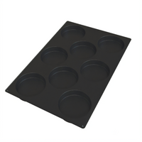 Silikomart Disco Non-Stick Silicone Baking Mold, 8-Cavity, 13 oz. Each